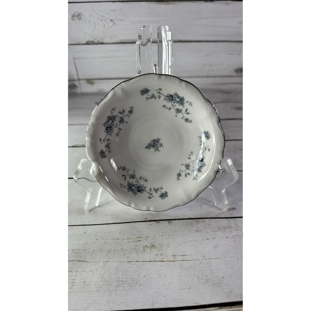 Johann Haviland Blue Garland Bavaria Germany Fruit Dessert Bowls‎ Set 4
